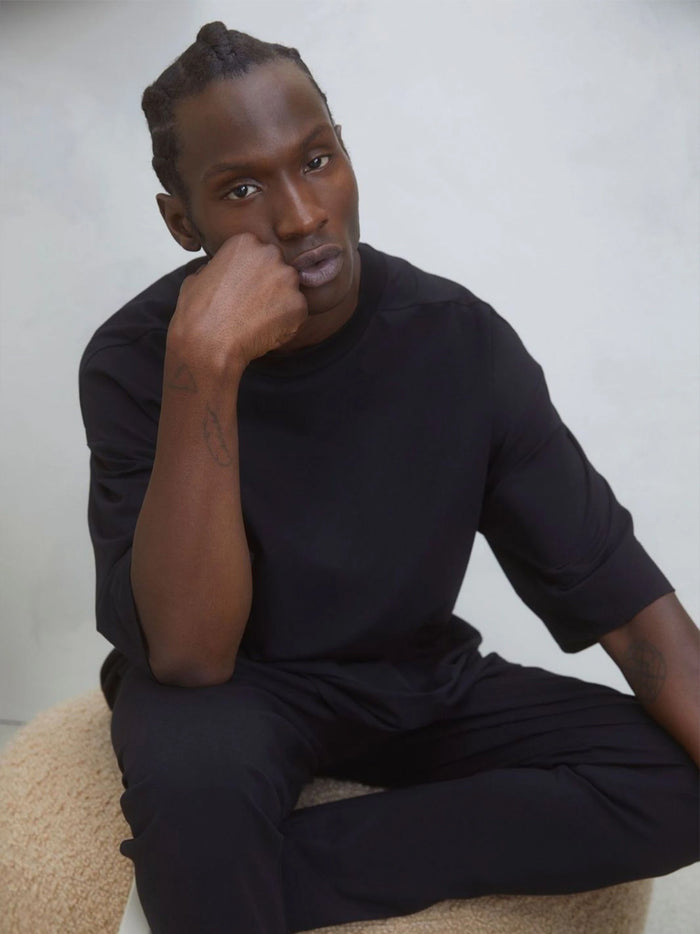 FEAR OF GOD 3/4 Sleeve Shirt Black - MAISONDEFASHION.COM