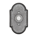 Antique Hardware 4 3/8 Inch Wrought Steel Doorbell Button with Arched Rosette Door Bells & Chimes