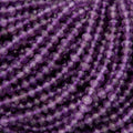Amethyst A · Microfaceted · Rondelle · 3x4mm, Tejas Beads, Beads