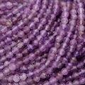 Amethyst round purple beads.