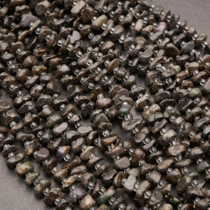 Australian Boulder Opal · Smooth · Freeform Disk · 8mm, Tejas Beads, Beads