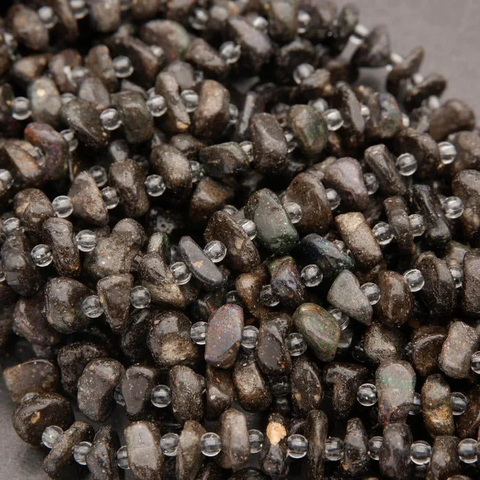 Australian Boulder Opal · Smooth · Freeform Disk · 8mm, Tejas Beads, Beads
