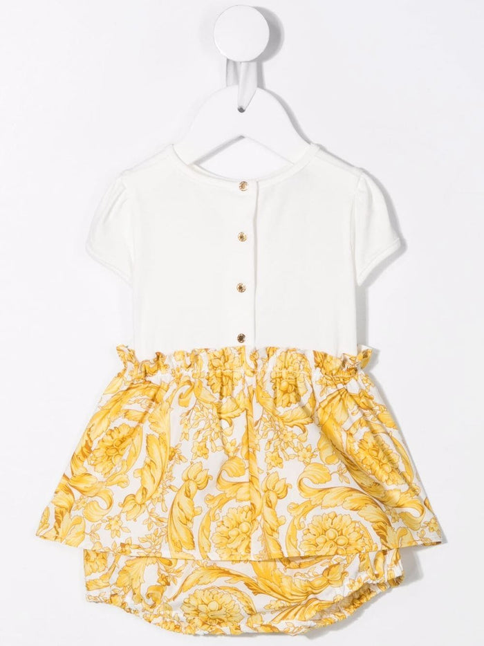 VERSACE BABY Logo Dress - MAISONDEFASHION.COM