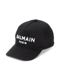 BALMAIN KIDS Embroidered logo baseball cap Black - MAISONDEFASHION.COM