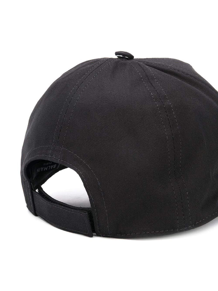 BALMAIN KIDS Embroidered logo baseball cap Black - MAISONDEFASHION.COM