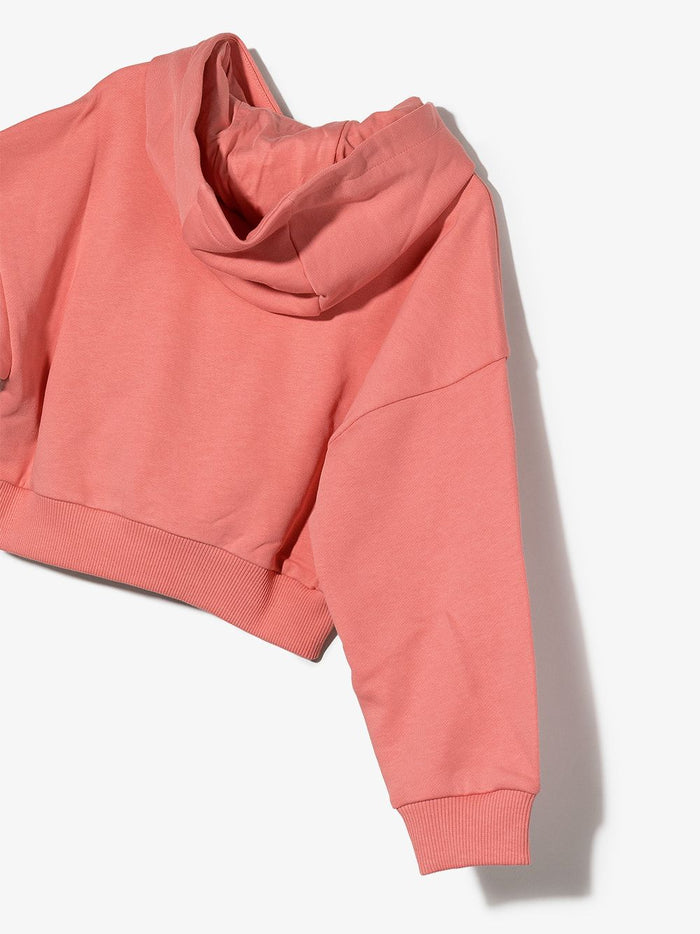 BALMAIN KIDS Sequin Logo Sweatshirt Pink - MAISONDEFASHION.COM