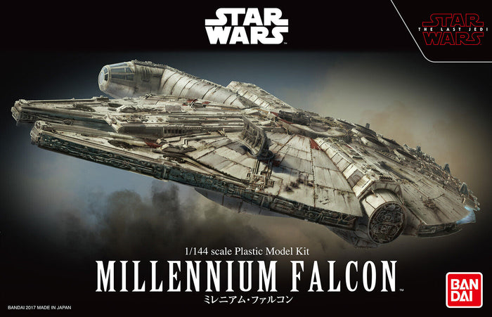 Bandai Spirits - Star Wars The Last Jedi - Millennium Falcon 1/144 Scale Plastic Model Kit (2392987)