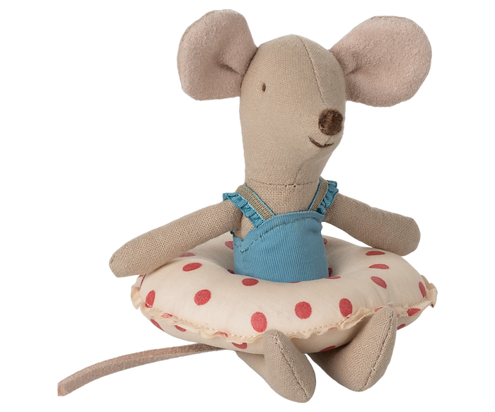 Beach Mouse with red dots float by Maileg.