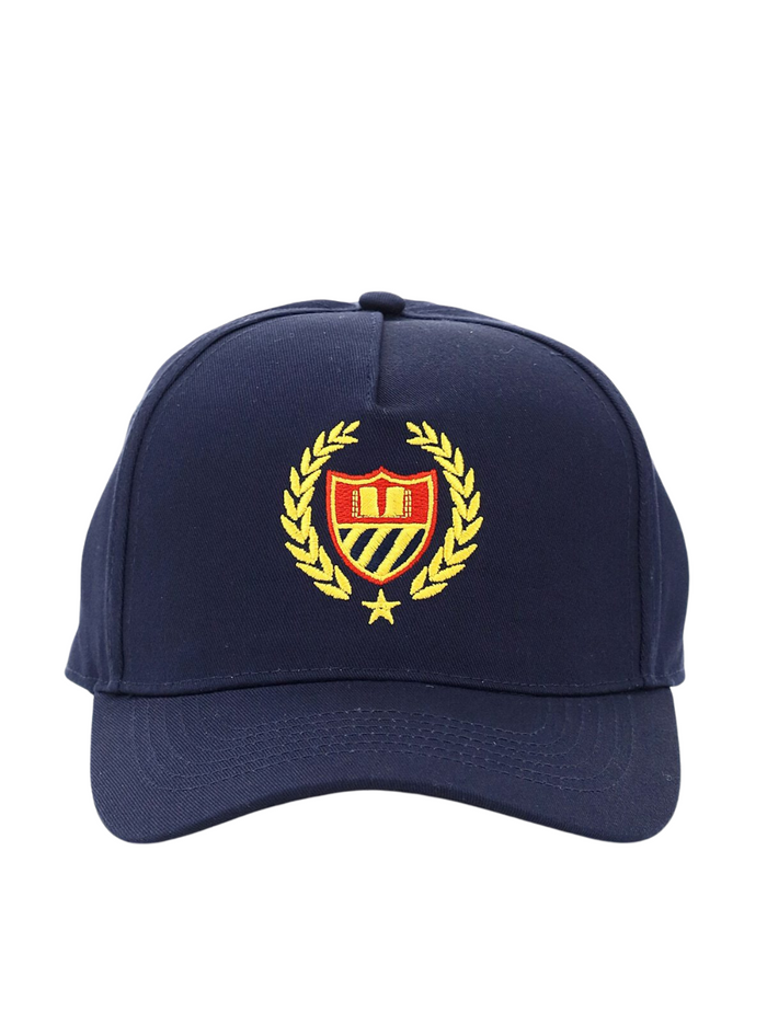 BEL-AIR ATHLETICS Academy Crest Embroidered Cap Navy - MAISONDEFASHION.COM