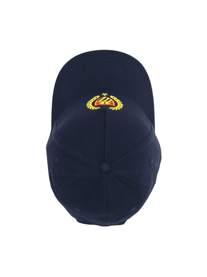 BEL-AIR ATHLETICS Academy Crest Embroidered Cap Navy - MAISONDEFASHION.COM