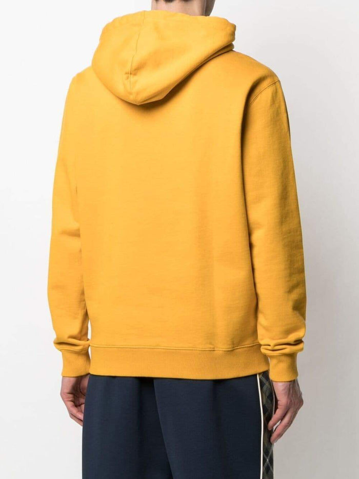 BEL-AIR ATHLETICS Gothic Font Hoodie Yellow - MAISONDEFASHION.COM