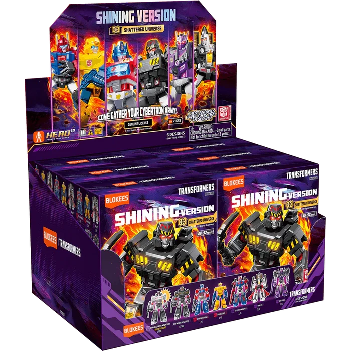 Blokees - Transformers - Shining: Version 03 (Shattered Universe) Sealed 6-Pack Box (71123/53024)