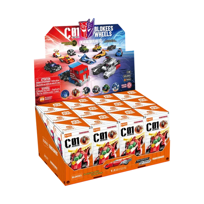 Blokees - Transformers - Wheels Series C01 (Roll Out) - Sealed Case of 12 Model Kits (75604/53205) LOW STOCK