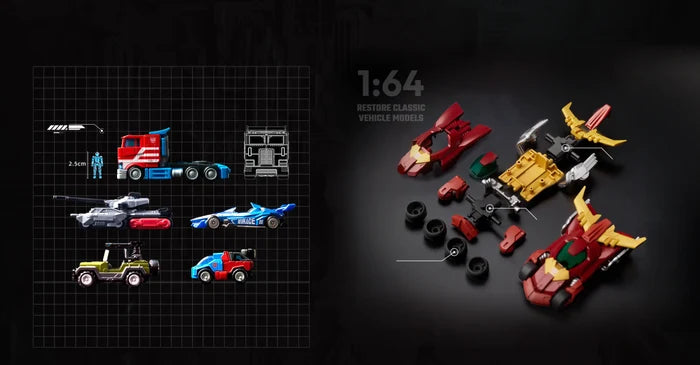 Blokees - Transformers - Wheels Series C01 (Roll Out) - Sealed Case of 12 Model Kits (75604/53205) LOW STOCK