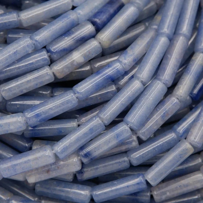 Blue Aventurine · Smooth · Tube · 4mm, Tejas Beads, Beads