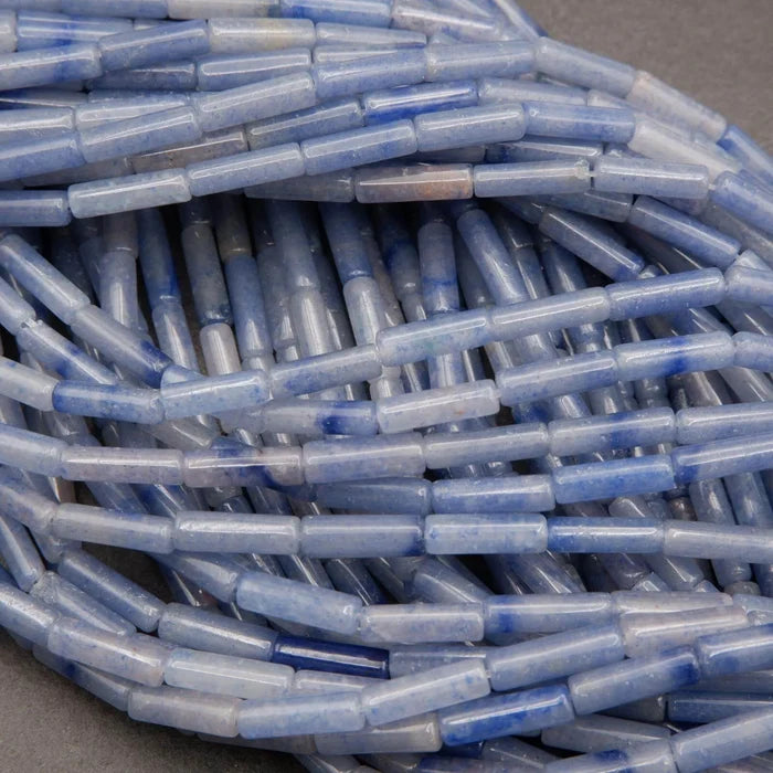 Blue Aventurine · Smooth · Tube · 4mm, Tejas Beads, Beads