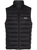 BOSS Logo Padded Gilet Black - MAISONDEFASHION.COM