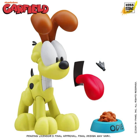Boss Fight Studios (Nickelodeon: Garfield) Odie Action Figure w/Food Bowl & Wagging Tail GFW102/02453 LOW STOCK