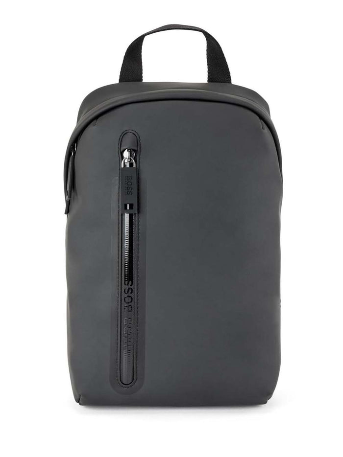 BOSS Leather Backpack with single strap - MAISONDEFASHION.COM