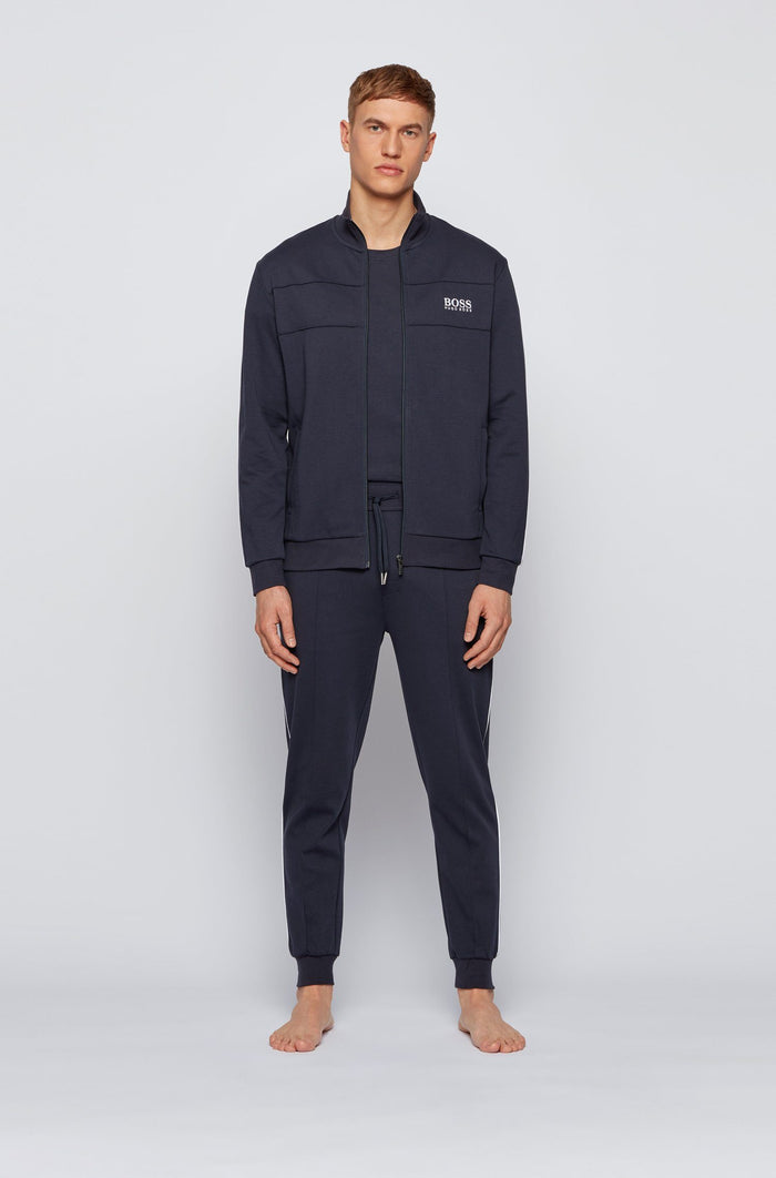 BOSS Logo Jacket Navy - MAISONDEFASHION.COM