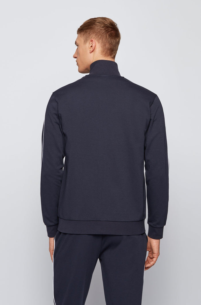 BOSS Logo Jacket Navy - MAISONDEFASHION.COM