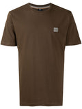 BOSS Logo Patch T-Shirt Green - MAISONDEFASHION.COM