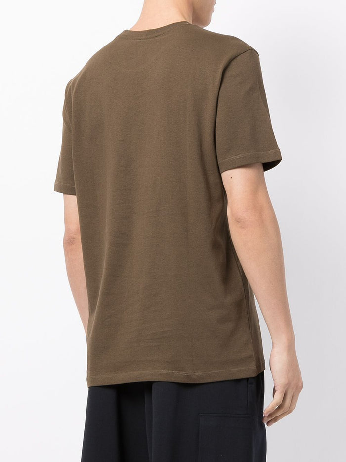 BOSS Logo Patch T-Shirt Green - MAISONDEFASHION.COM