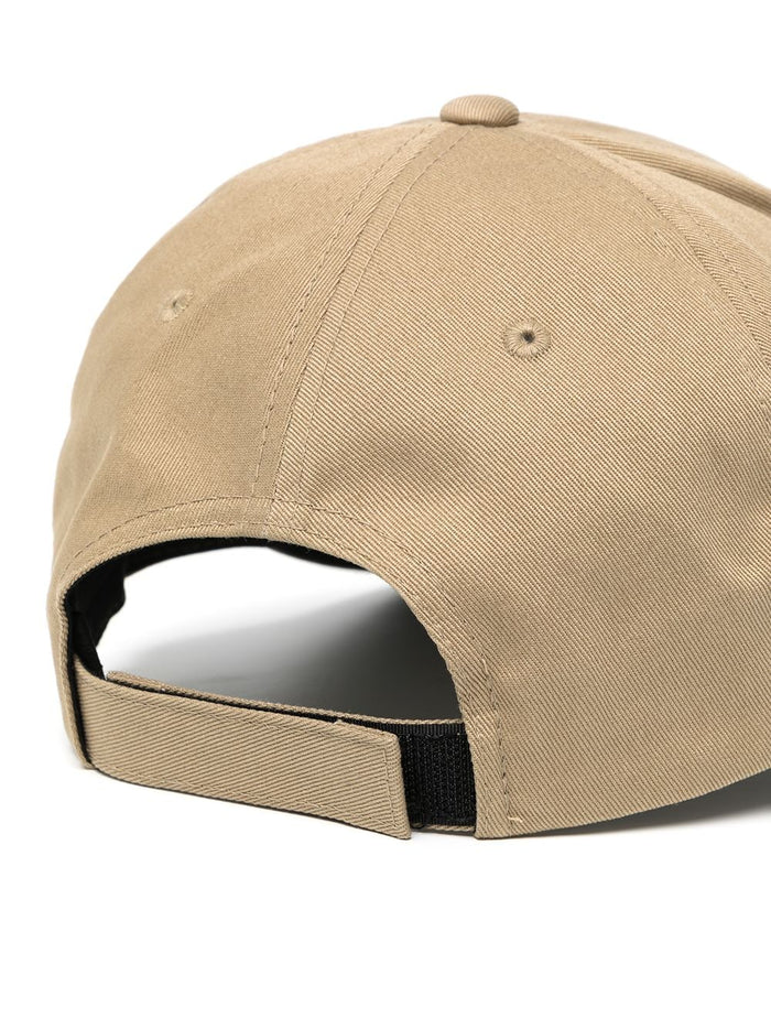 BOSS Logo-plaque baseball cap Beige - MAISONDEFASHION.COM