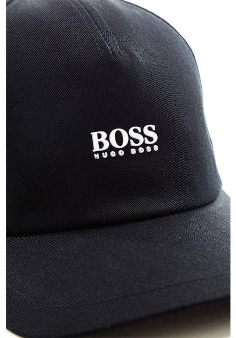BOSS Logo Print Cap Black - MAISONDEFASHION.COM