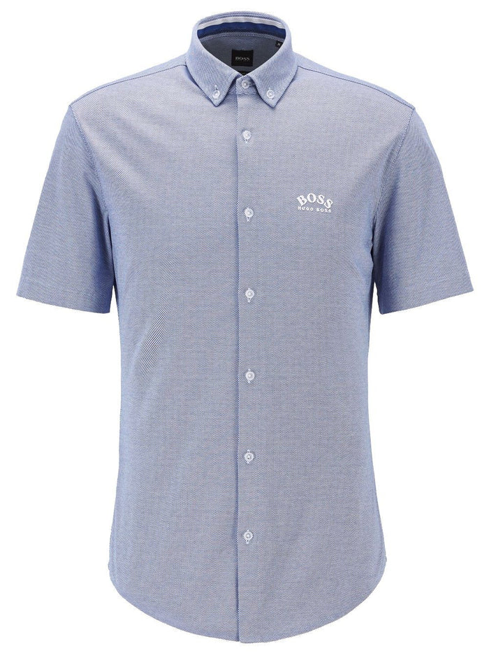 BOSS Logo Shirt Light Blue - MAISONDEFASHION.COM