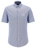 BOSS Logo Shirt Light Blue - MAISONDEFASHION.COM