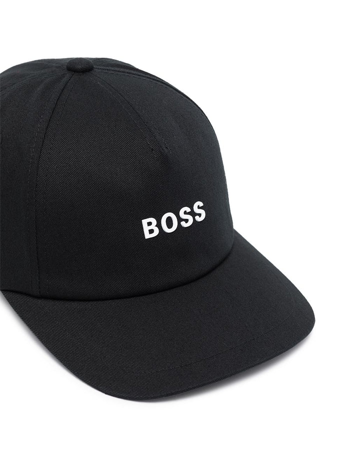 BOSS Raised logo baseball cap Black - MAISONDEFASHION.COM