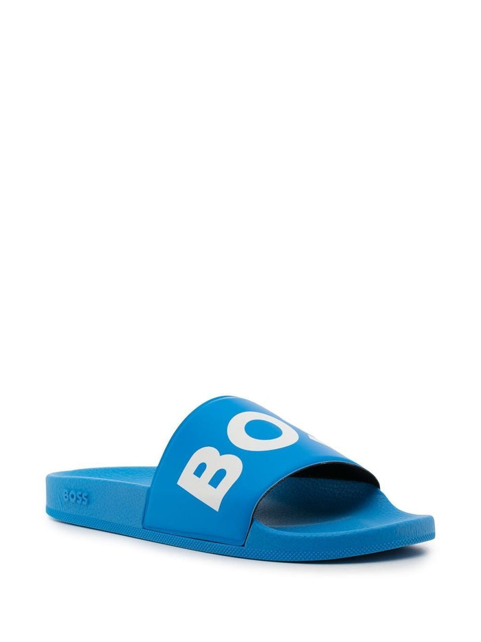 BOSS Sean Sliders Bright Blue - MAISONDEFASHION.COM