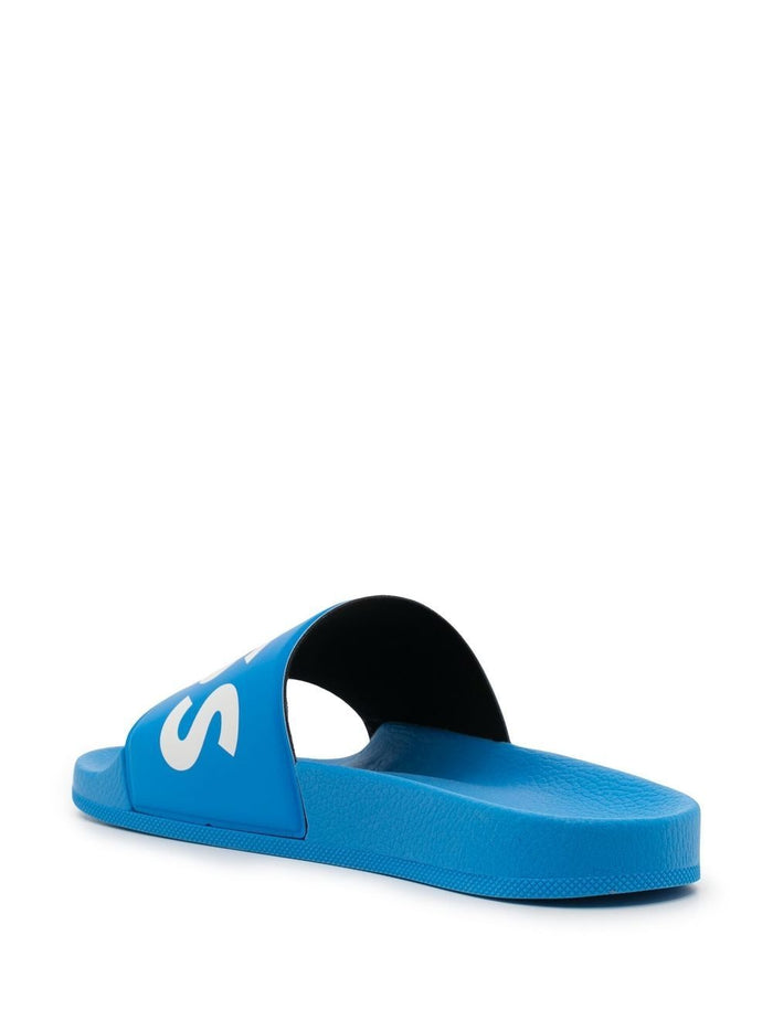 BOSS Sean Sliders Bright Blue - MAISONDEFASHION.COM