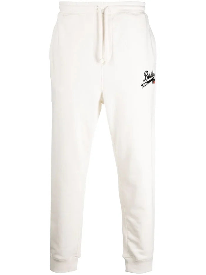 BOSS X RUSSELL ATHLETIC College Logo Sweatpants White - MAISONDEFASHION.COM
