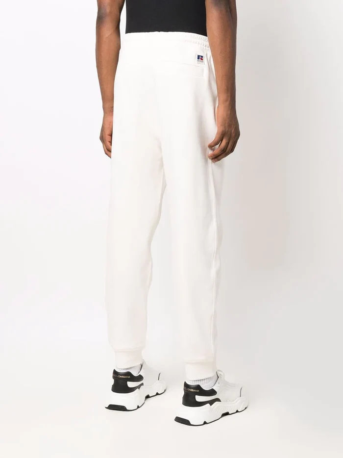 BOSS X RUSSELL ATHLETIC College Logo Sweatpants White - MAISONDEFASHION.COM