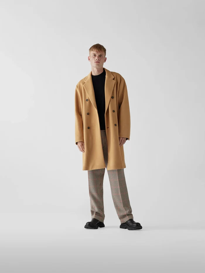 BOSS X RUSSELL ATHLETIC Overcoat Beige - MAISONDEFASHION.COM