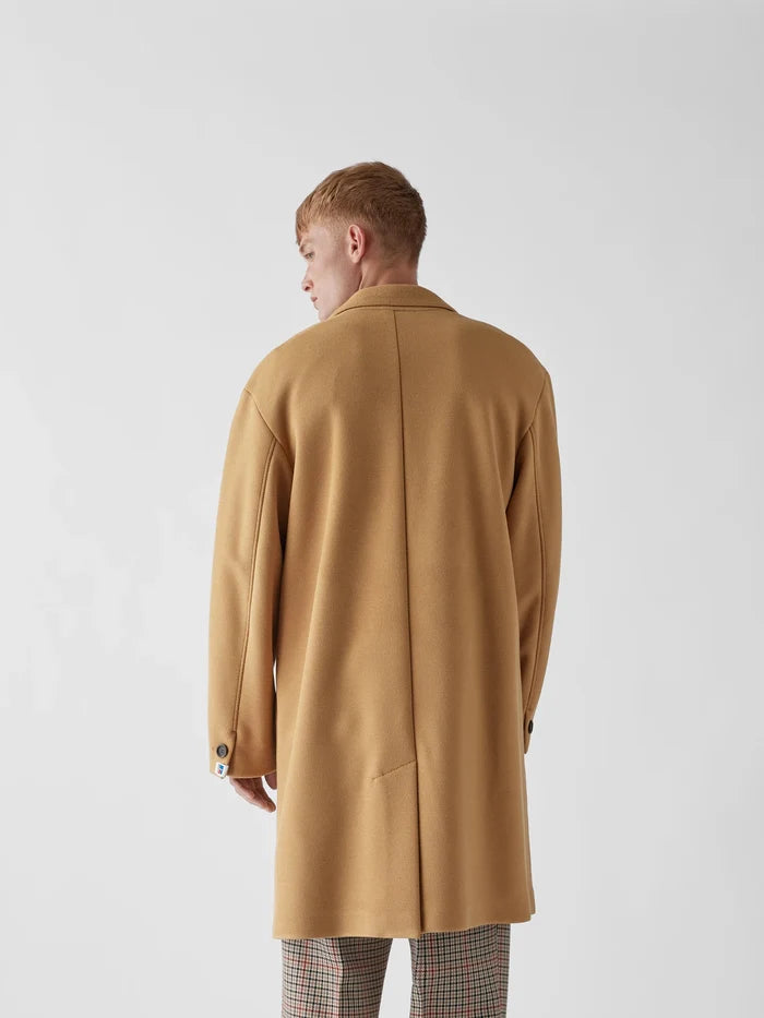 BOSS X RUSSELL ATHLETIC Overcoat Beige - MAISONDEFASHION.COM