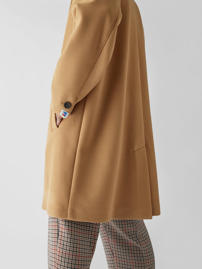 BOSS X RUSSELL ATHLETIC Overcoat Beige - MAISONDEFASHION.COM
