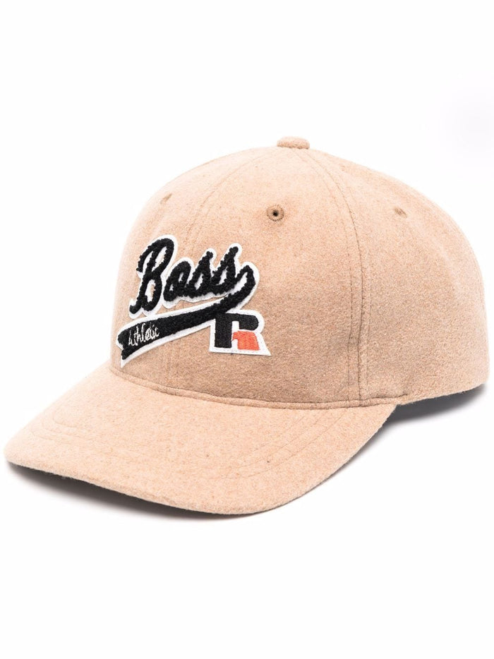 BOSS X RUSSELL ATHLETIC Patch-detail baseball cap Beige - MAISONDEFASHION.COM