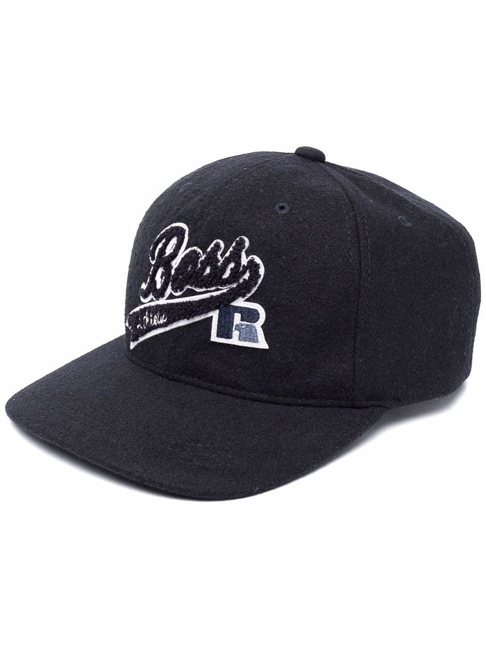 BOSS X RUSSELL ATHLETIC Patch-detail baseball cap Navy - MAISONDEFASHION.COM