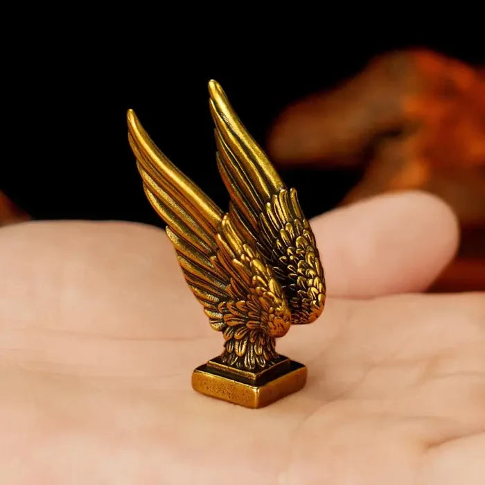 Brass Angel Wings Totem / Animal Spirit Figurine ☀️BV010