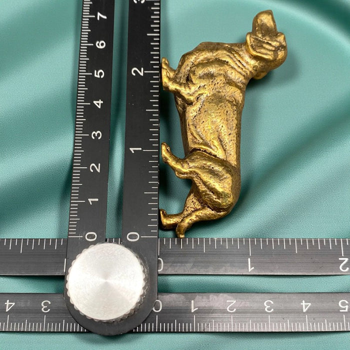 Brass Dachshund Dog Figurine - Animal Totem / Spirit Animal FB1682 🪷🌵🪷
