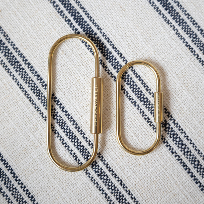 Brass Oval Keyring