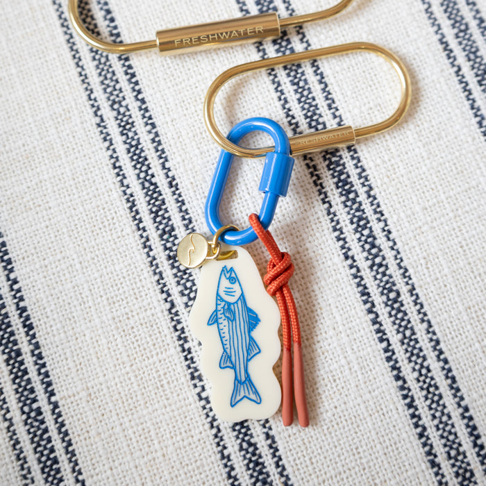 Brass Oval Keyring