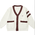 Burgundy HAYWOOD CARDIGAN || NATURAL