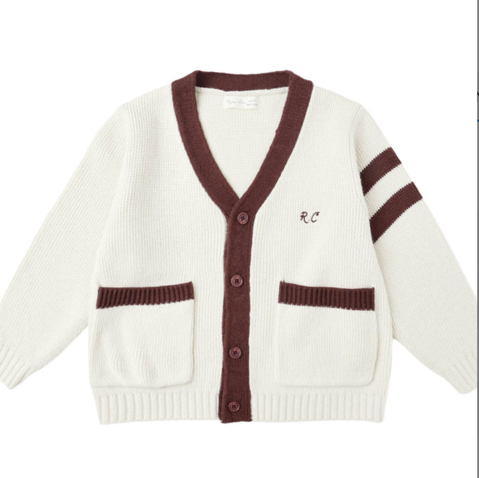 Burgundy HAYWOOD CARDIGAN || NATURAL