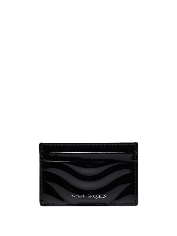 ALEXANDER MCQUEEN Card Holder Black - MAISONDEFASHION.COM