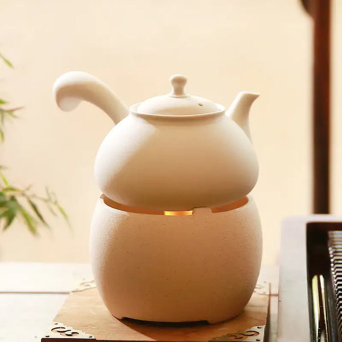 Chaozhou Sha Diao Water Boiling Kettle in White Clay 420ml