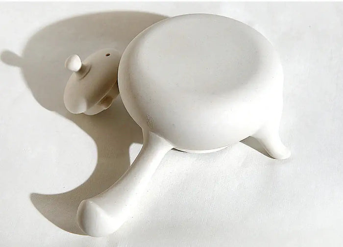 Chaozhou Sha Diao Water Boiling Kettle in White Clay 420ml - photo 5